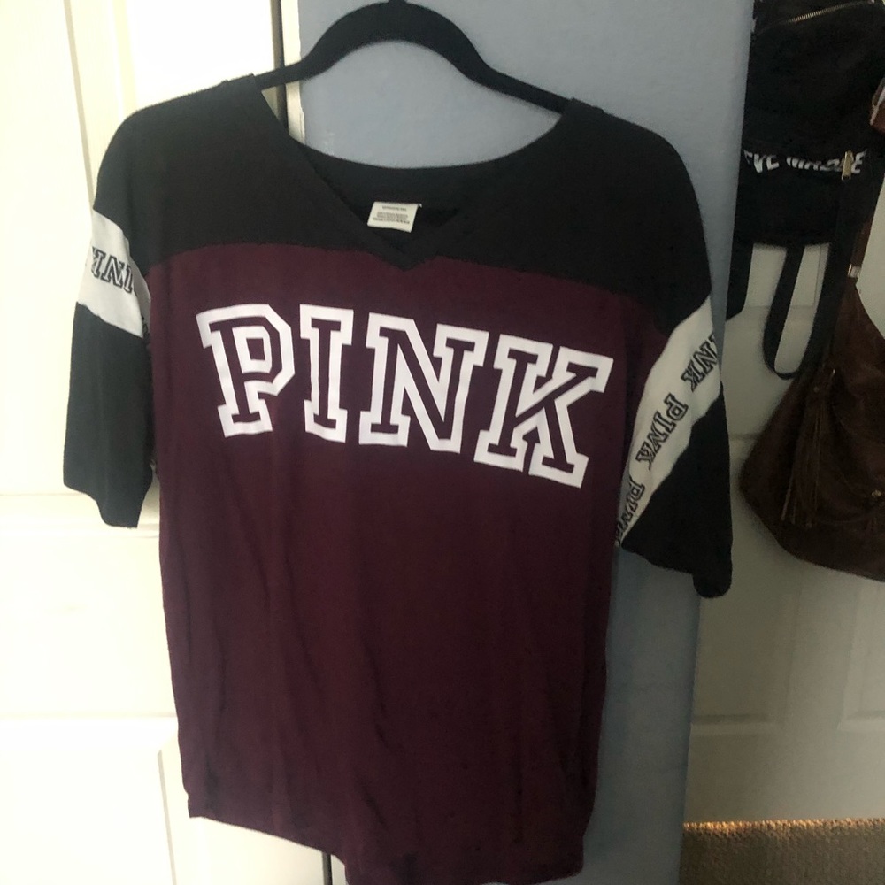 PINK brand Burgundy Tee